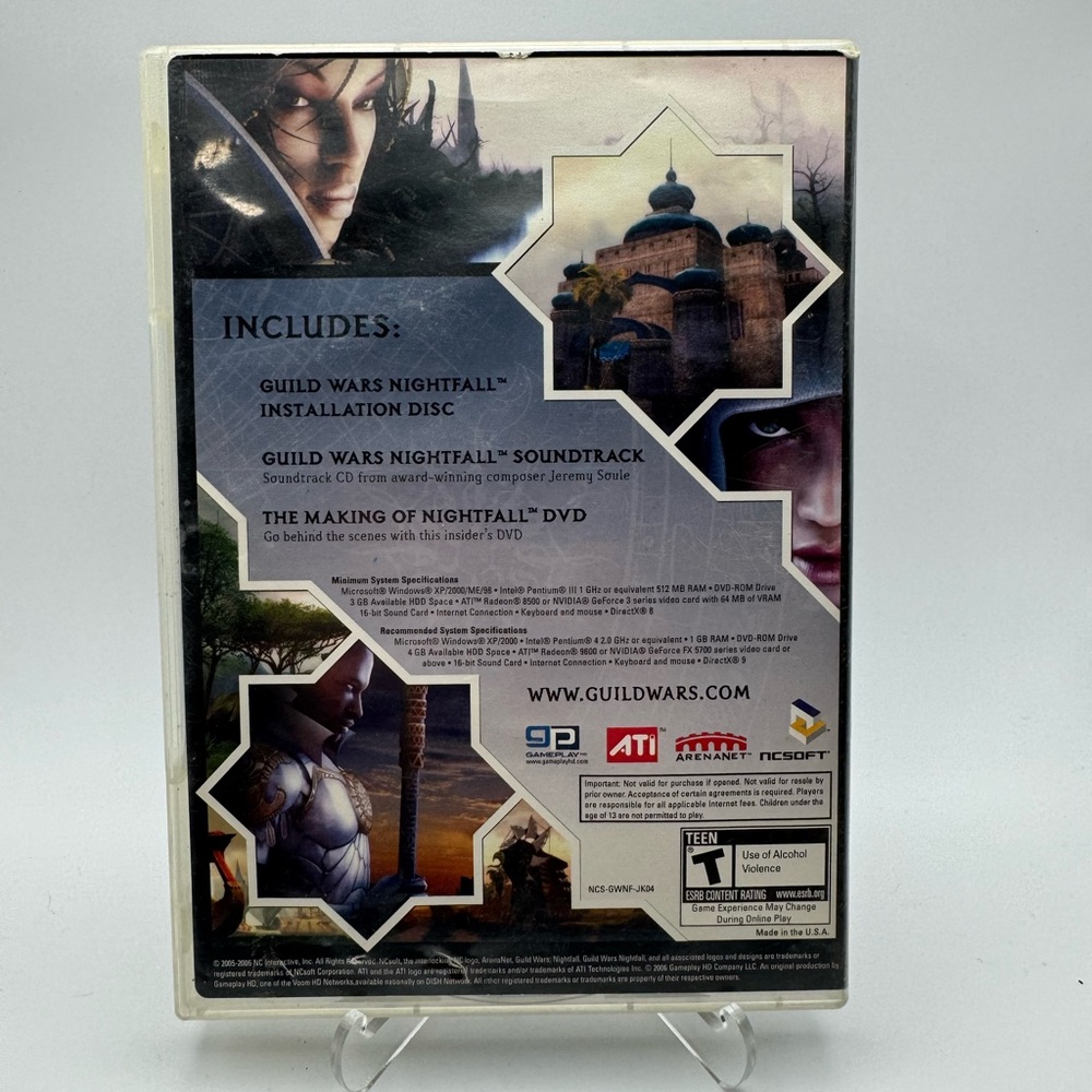 Guild Wars: Nightfall Collector's Edition PC CD-ROM Complete Set Untested As-Is - Picture 4 of 6